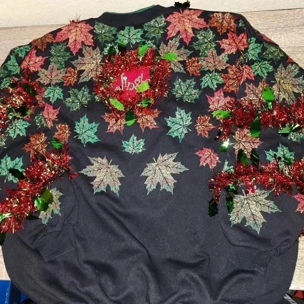 1 of a kind Custom Handmade Ugly Christmas Sweater Womens XL XXL or Men's L